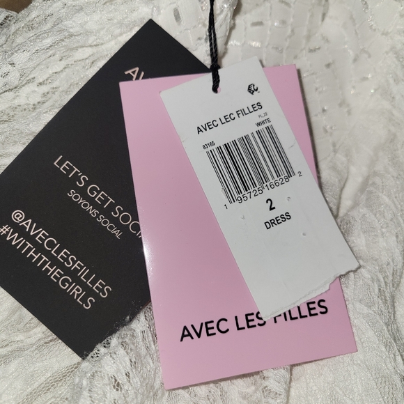 Avec Les Filles Women's Tiered Cutout Lace Minidress - Picture 5 of 8